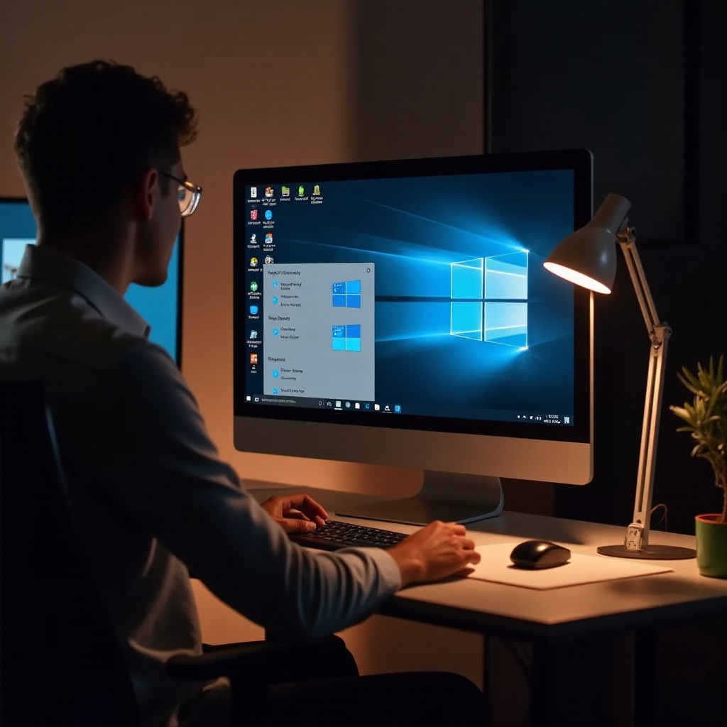pengaturan tampilan monitor Windows 10
