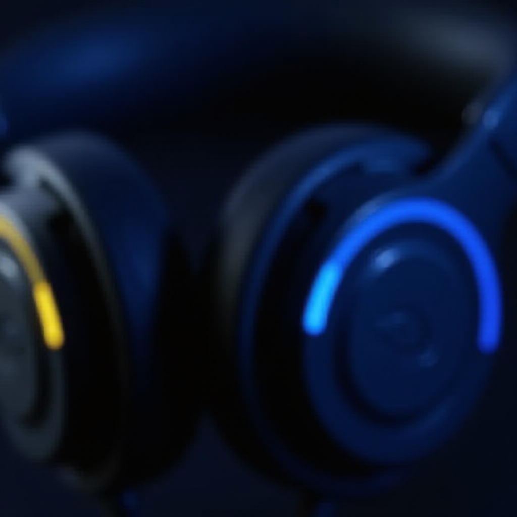 steelseriesヘッドフォンの黄色と青の点滅の意味
